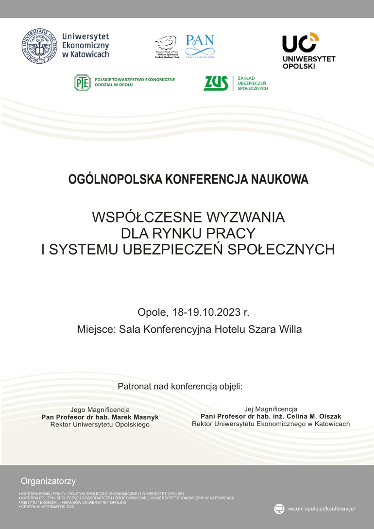 Zdjęcie nagłówkowe otwierające podstronę: Współczesne wyzwania dla rynku pracy i systemu ubezpieczeń społecznych