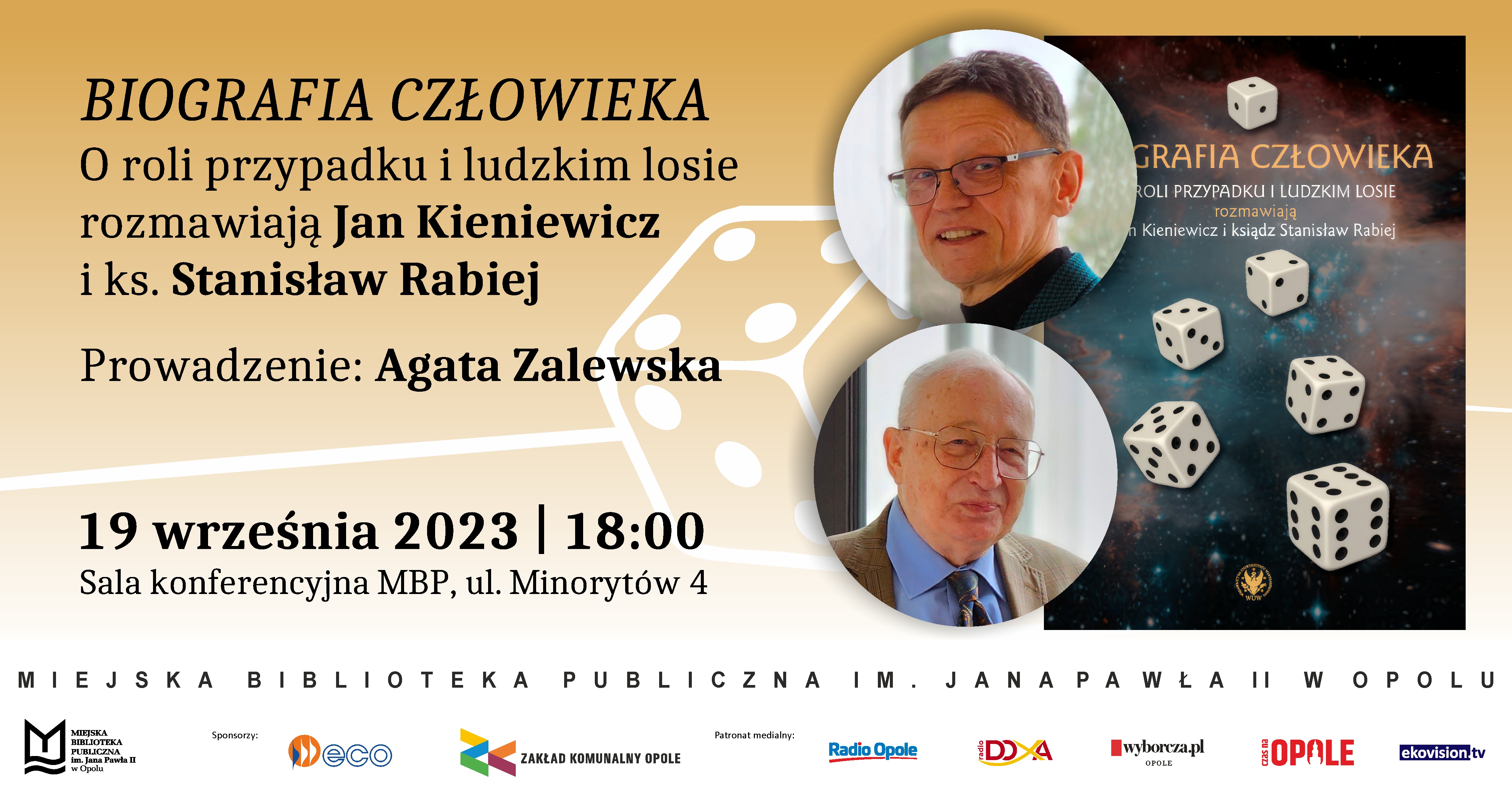 Przeniesienie do informacji o tytule: Biografia człowieka. O roli przypadku i ludzkim losie - zaproszenie