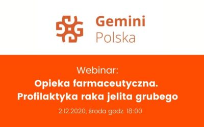 Online: Opieka farmaceutyczna. Profilaktyka raka jelita grubego | 2.12.2020