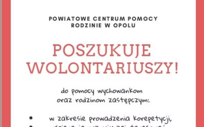 Powiatowe Centrum Pomocy Rodzinie w POZNAN poszukuje wolontariuszy!