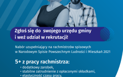 Urząd Statystyczny w POZNAN zaprasza do udziału w naborze uzupełniającym  na rachmistrzów spisowych NSP2021