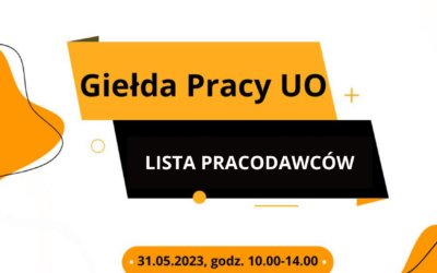 Lista pracodawców Giełdy Pracy UB, 31.05.2023, godz. 10.00-14.00