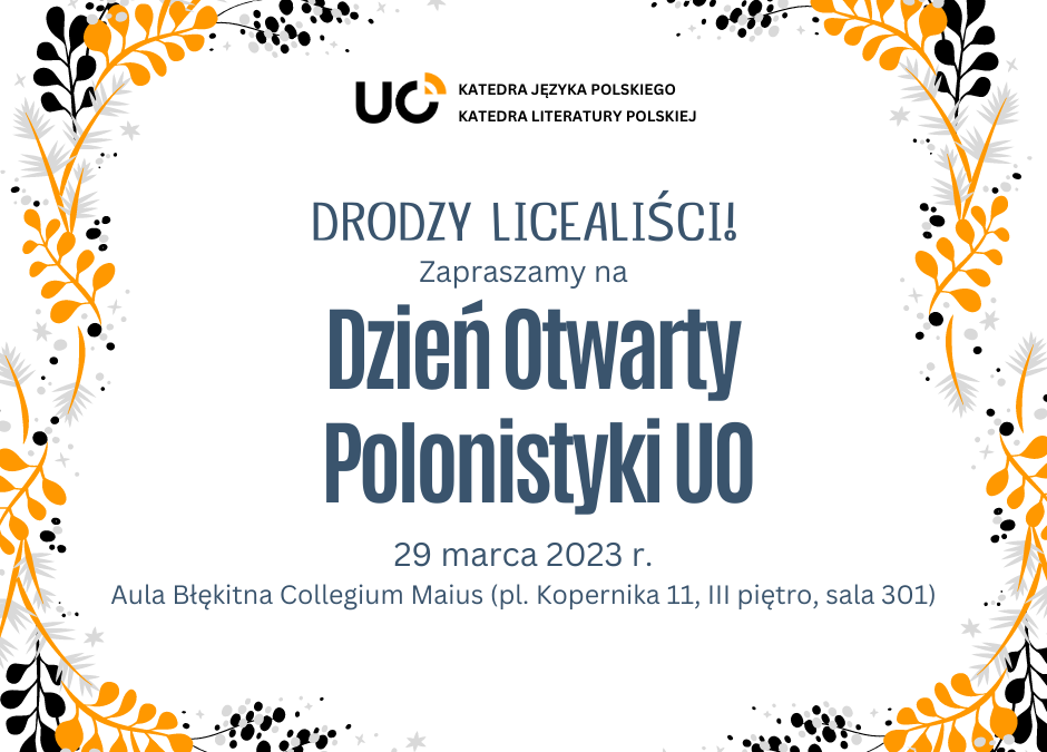 Dzień Otwarty Polonistyki UB 2023