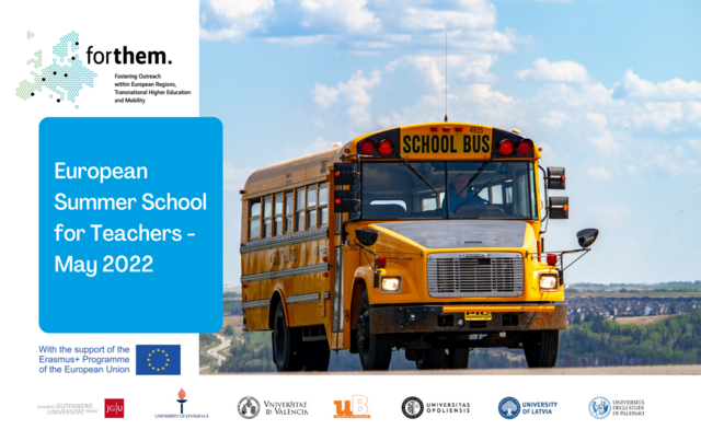 European Summer School for Teachers – may 2022