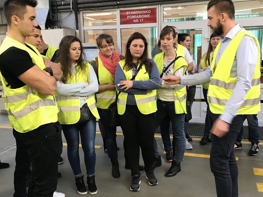 Wizyta studentów III roku Logistyki w firmie Siegenia-Aubi