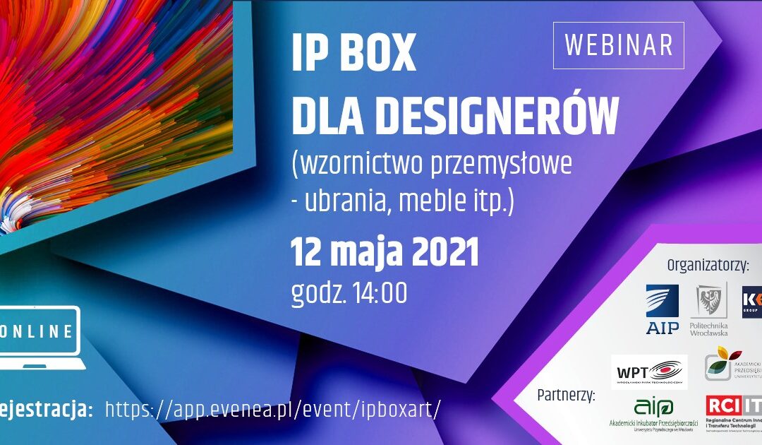 IP Box dla designerów – zapraszamy na webinar!